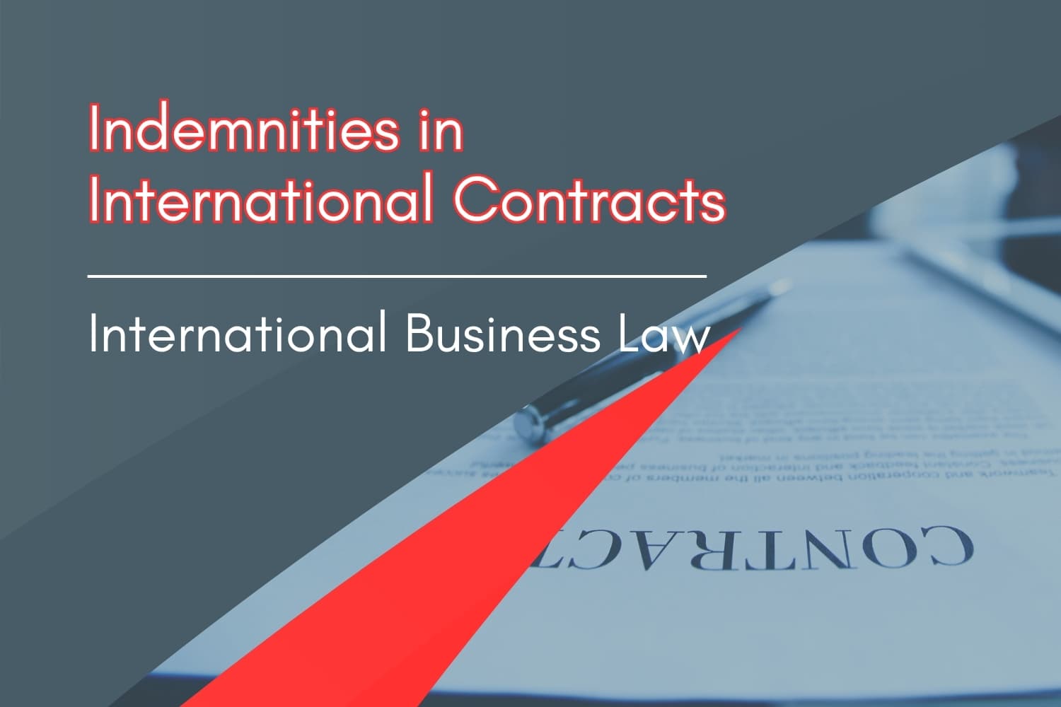 Indemnities in International Business Contracts